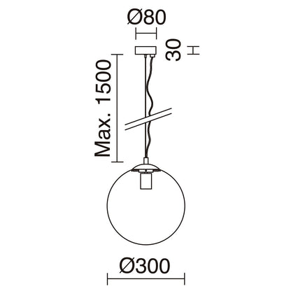 Exo Oxy čirá E27 závěsné svítidlo zlaté