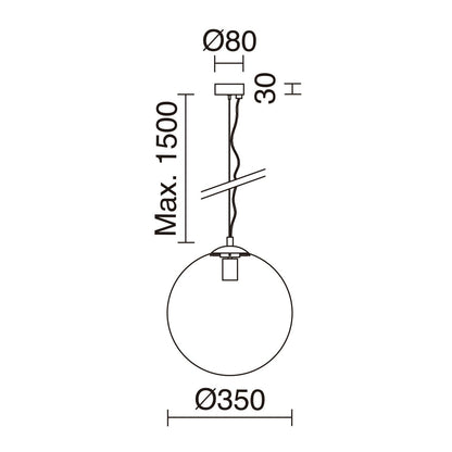 Exo Oxy čirá E27 závěsné svítidlo zlaté