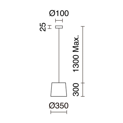 Exo Thais E27 závěsné svítidlo