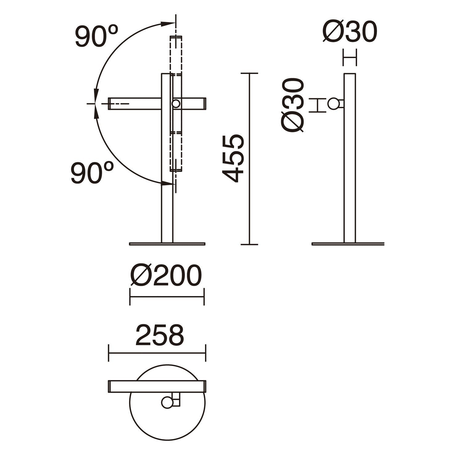 Exo Tania T LED stolní svítidlo černé