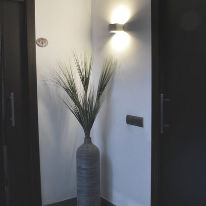 Exo Rett LED nástěnné svítidlo stříbrné