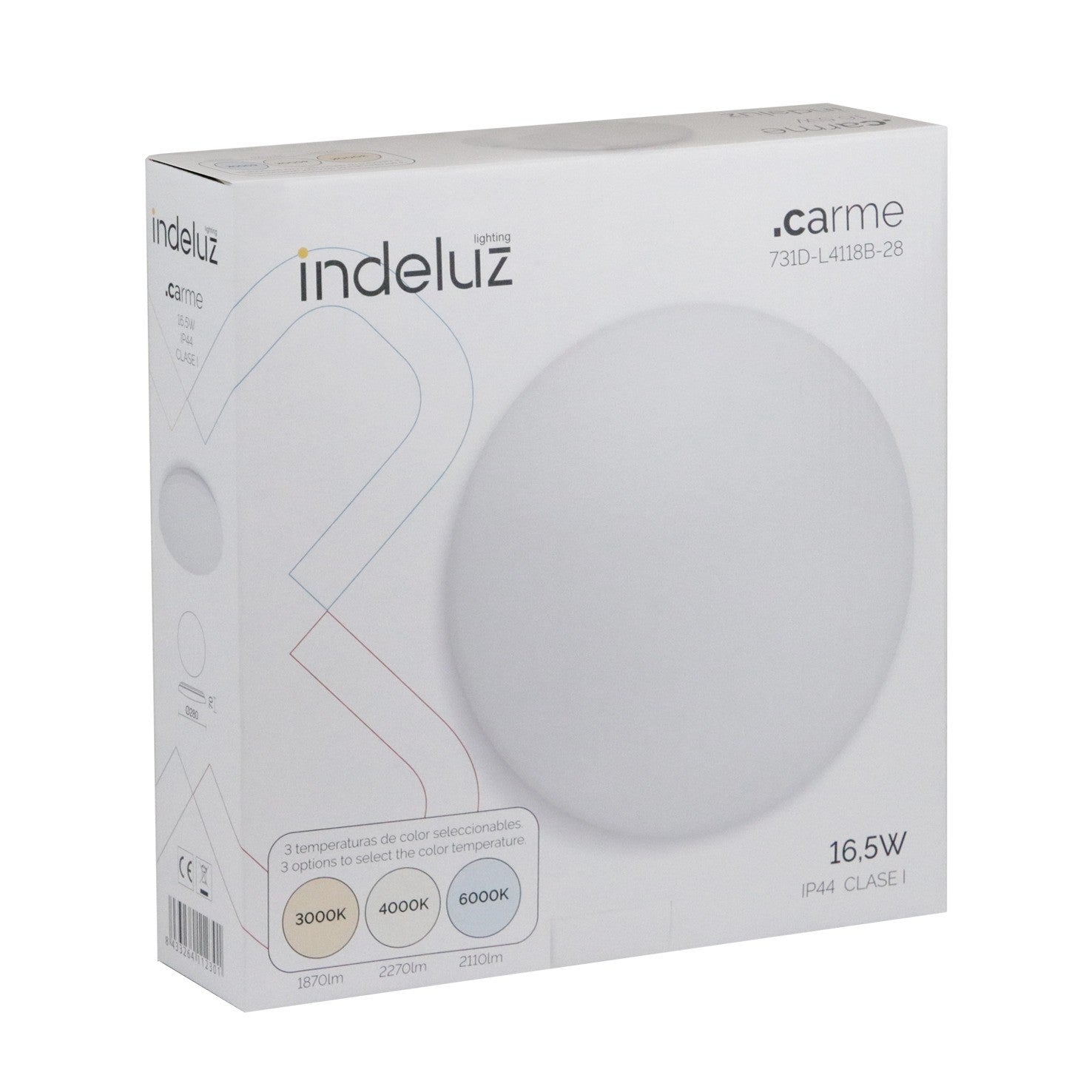 Indeluz Carme Rimless LED přisazené svítidlo