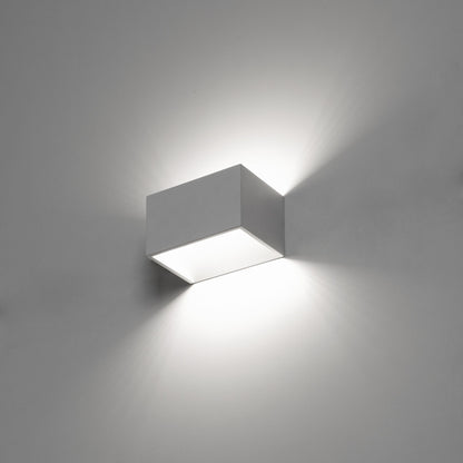 Exo Rett LED nástěnné svítidlo stříbrné