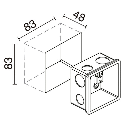 Indeluz Window 2 LED zápustné svítidlo bílé